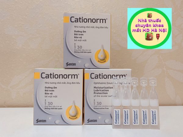 Cationorm 30 ống 0.4ml