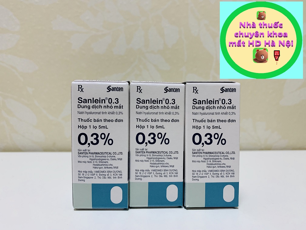 Có lưu ý gì khi sử dụng thuốc nhỏ mắt Sanlein 0.3%?
