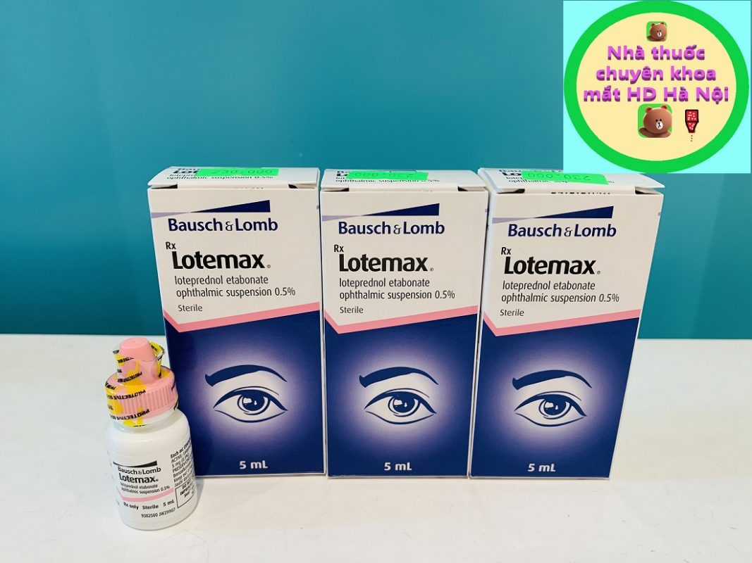 Lotemax 0.5 5ml Mỹ Nhà thuốc chuyên khoa mắt HD Hà Nội